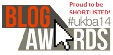Shortlisted for the first ever UK Blog Awards, 2014